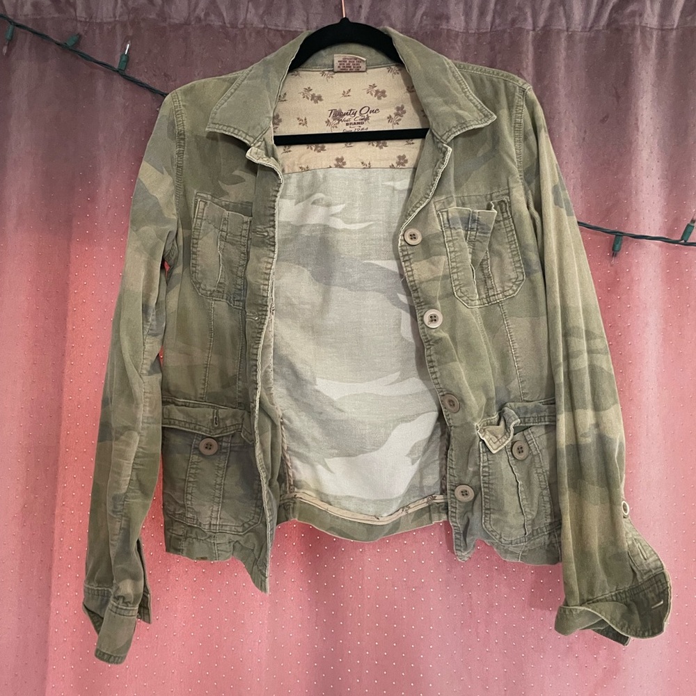 corduroy camo jacket - size M